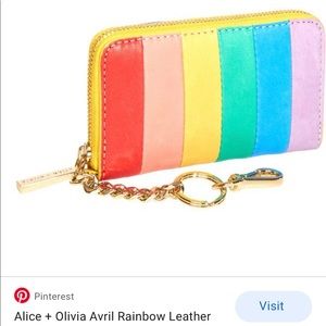 ISO Alice and Olivia Avril rainbow wallet
